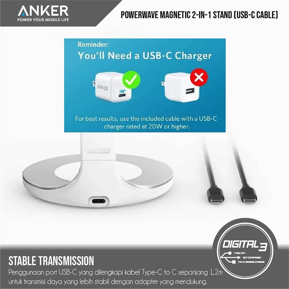 Dock sạc không dây 2 in 1 Anker A2561 - Ảnh 6