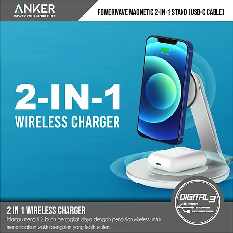 Dock sạc không dây 2 in 1 Anker A2561 - Ảnh 2