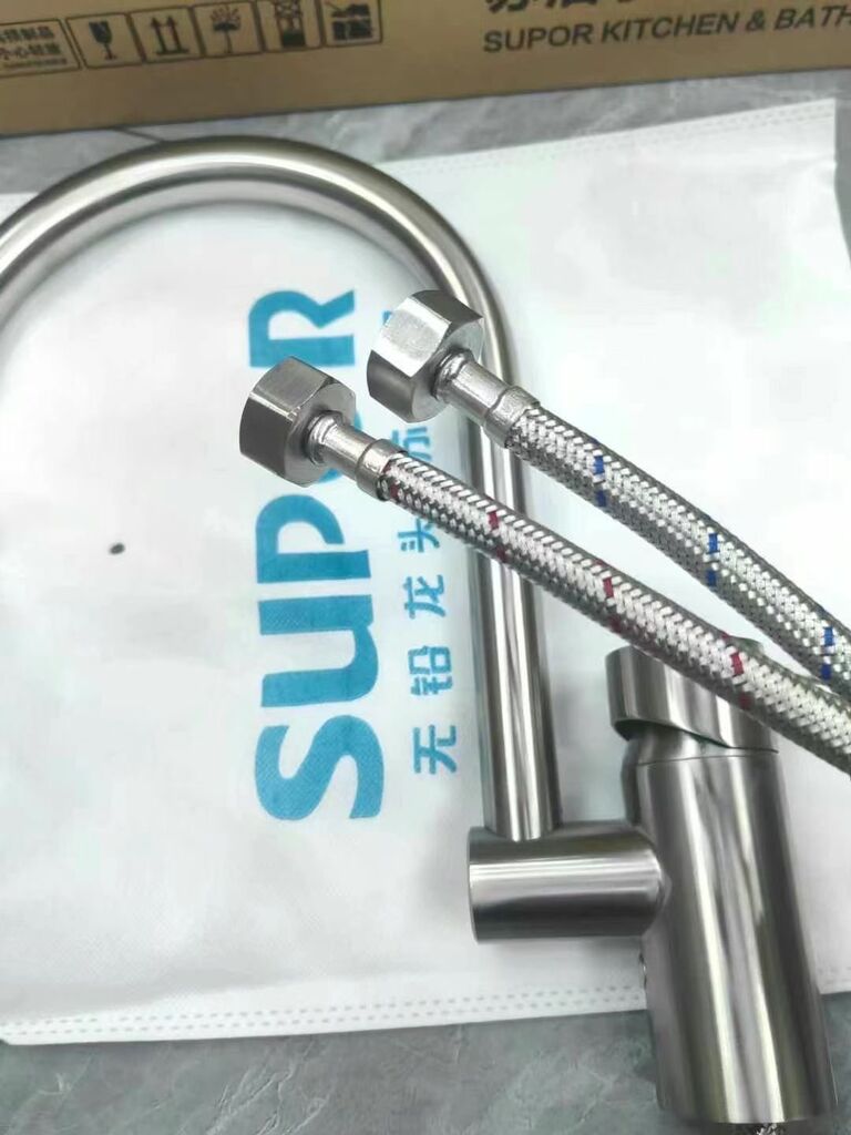 Vòi rửa bát xoay 360 độ hãng SUPOR 250607-02 có nóng lạnh , inox 304 - Ảnh 5