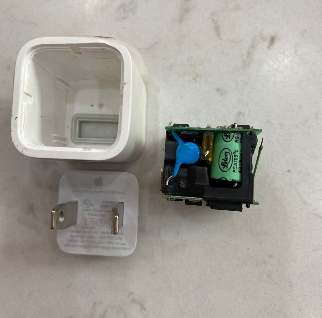 Củ sạc vuông iphone 1A fullbox - fake - Ảnh 2