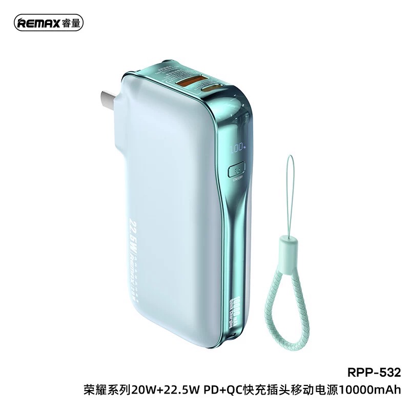 {Order giao 10/12} Củ sạc kiêm Pin dự phòng Remax RPP-532 dung lượng 10.000mAh sạc nhanh 22.5W PD - Ảnh 6