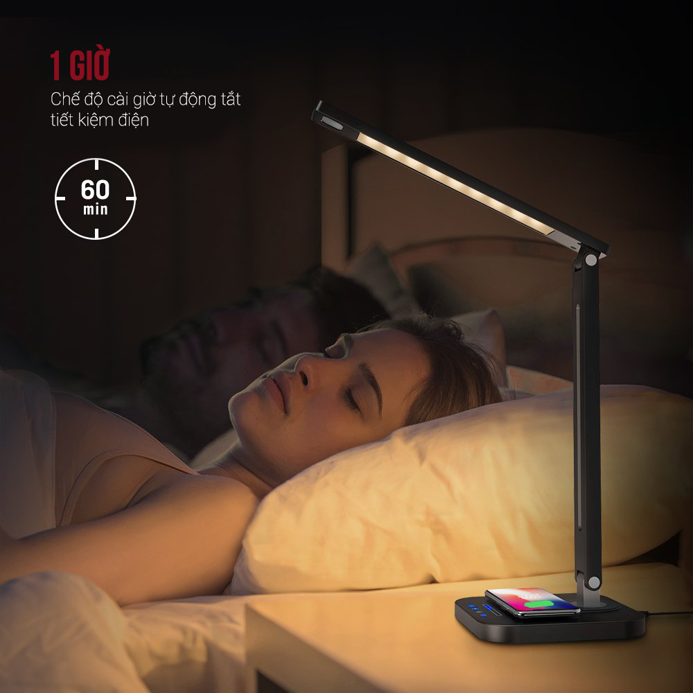 Đèn bàn chống cận kiêm sạc không dây Taotronics TT-DL038 - Ảnh 3
