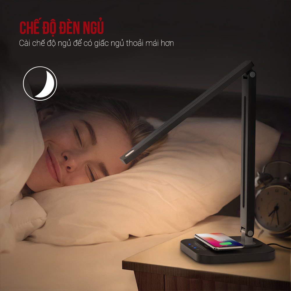 Đèn bàn chống cận kiêm sạc không dây Taotronics TT-DL038 - Ảnh 4