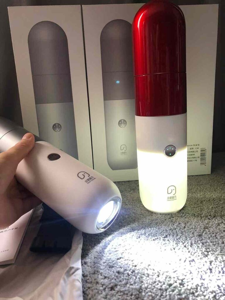 Máy hút bụi cầm tay Clean Capsule C30, có đèn pin & cảnh báo - Ảnh 9