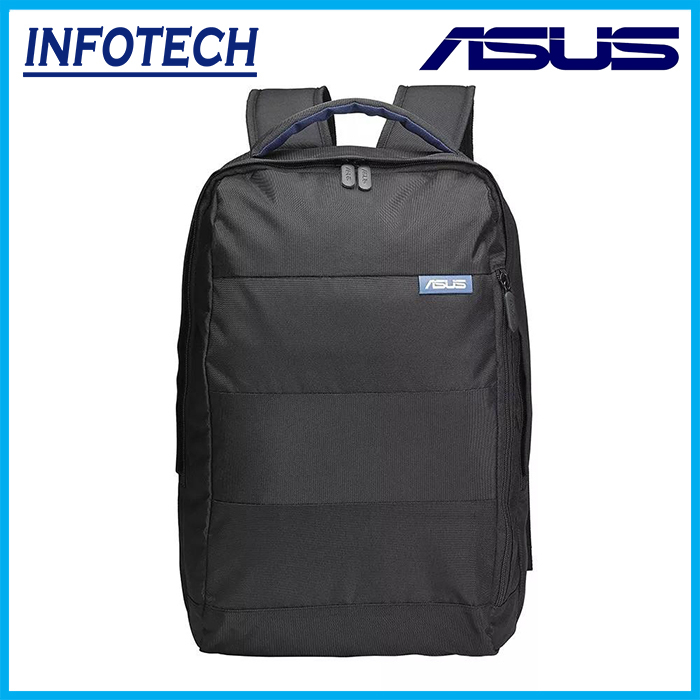 Balo Laptop ASUS BP100 15.6 inch, chống nước, nhiều ngăn, kẻ sọc ngang