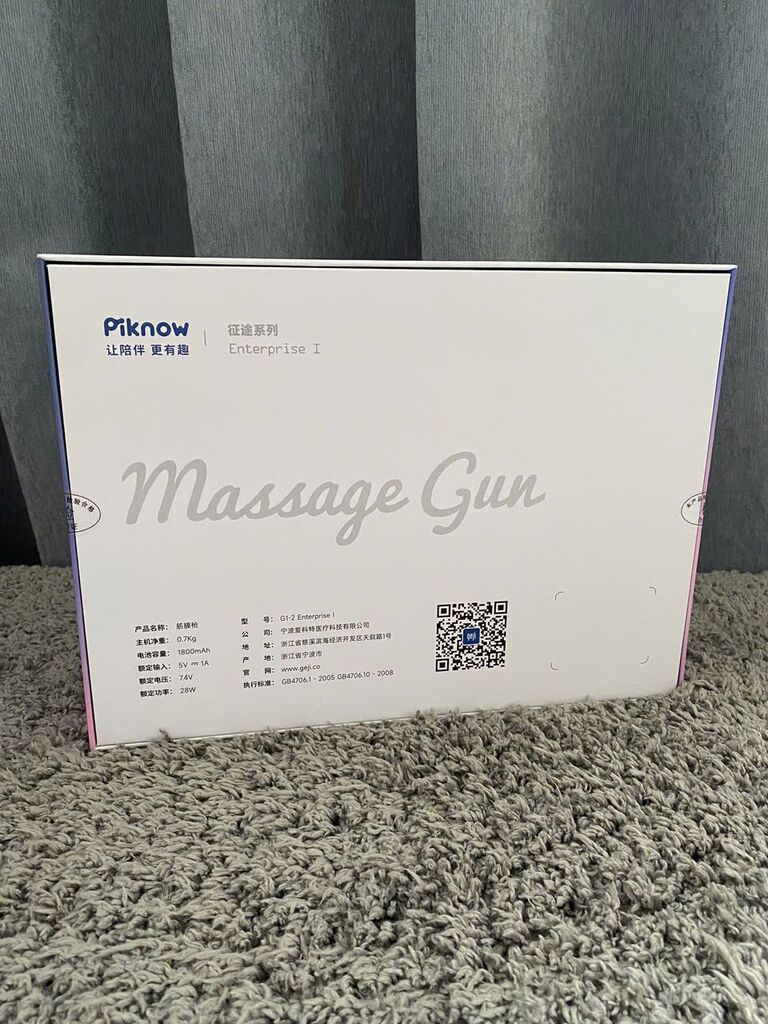 Súng massage Piknow, 4 đầu đấm , sạc Type-C - Ảnh 2