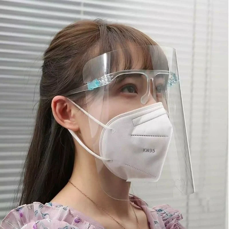 Kính chắn chống giọt bắn trong suốt nhựa PET - Face Shield Mask - Ảnh 6
