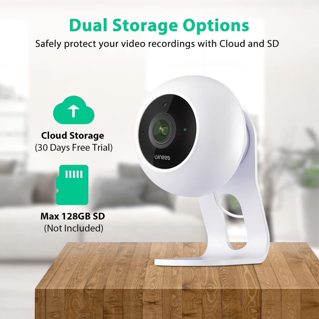 Camera ko dây Winees Cam Mini ( Mỹ ), 1080P, đàm thoại 2 chiều, nhỏ gọn, app Aidot