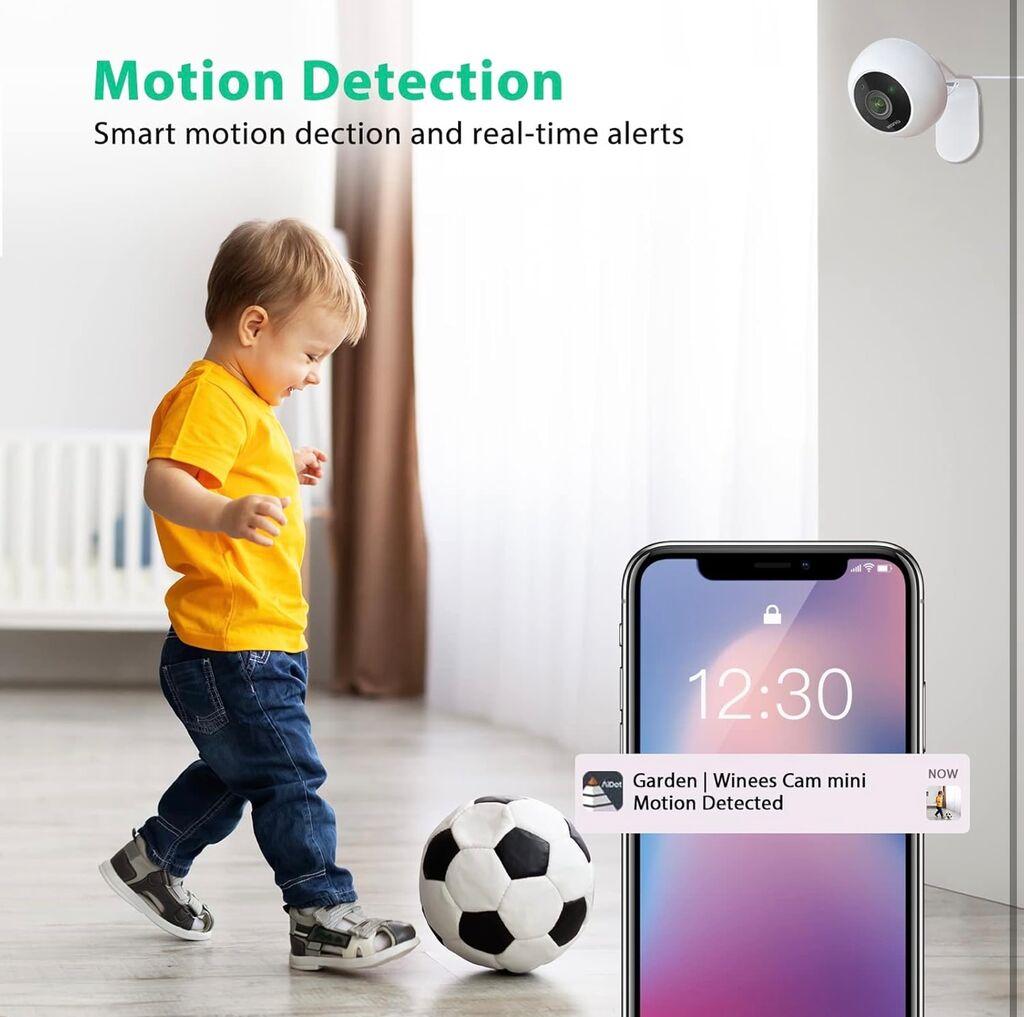 Camera ko dây Winees Cam Mini ( Mỹ ), 1080P, đàm thoại 2 chiều, nhỏ gọn, app Aidot - Ảnh 6