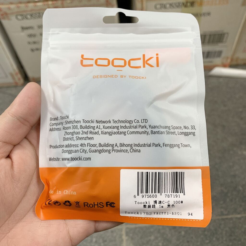 Cáp sạc dây dù C to C 60w dài 1m hãng TOOCKI BS01 - Ảnh 3