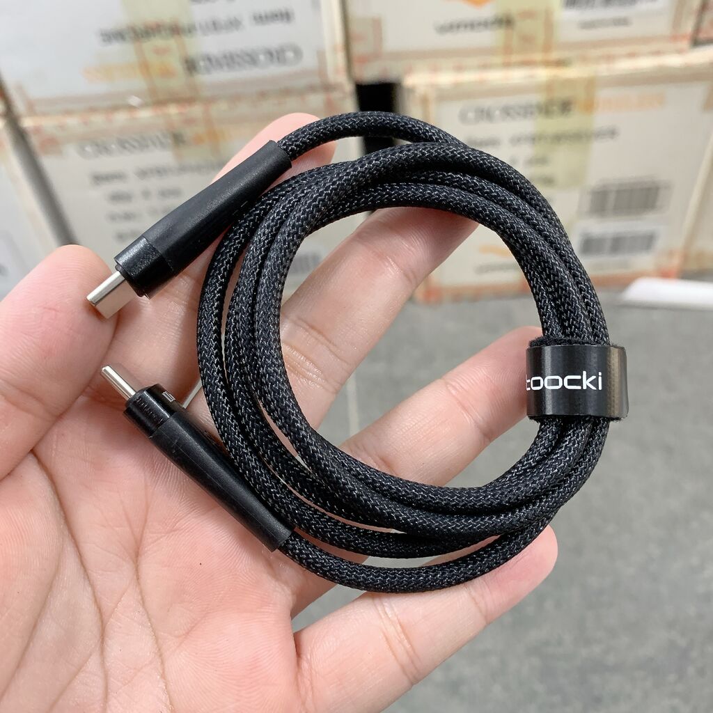 Cáp sạc dây dù C to C 60w dài 1m hãng TOOCKI BS01