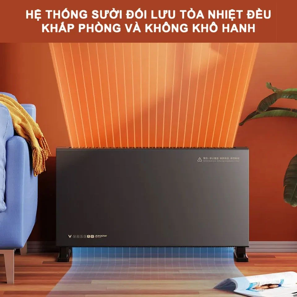 Máy sưởi đối lưu thông minh Xiaomi Viomi AI VXDL02 - bản nội địa, kết nối App - Ảnh 4