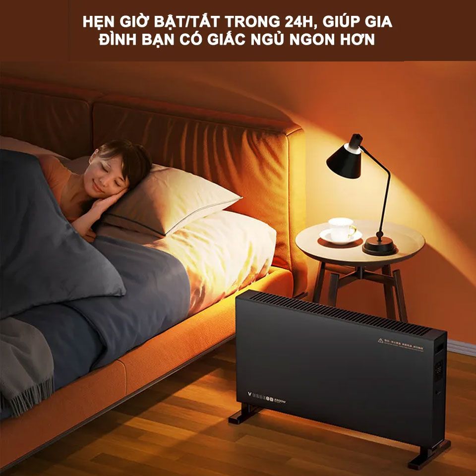 Máy sưởi đối lưu thông minh Xiaomi Viomi AI VXDL02 - bản nội địa, kết nối App - Ảnh 3