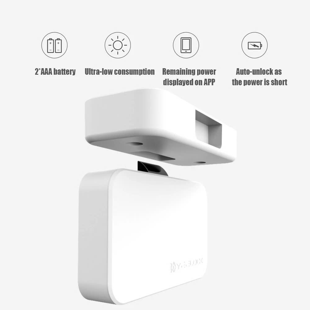 Khóa tủ thông minh Xiaomi Easy lock treasure smart drawer cabinet switch ZNGS01YSB - white - Ảnh 3