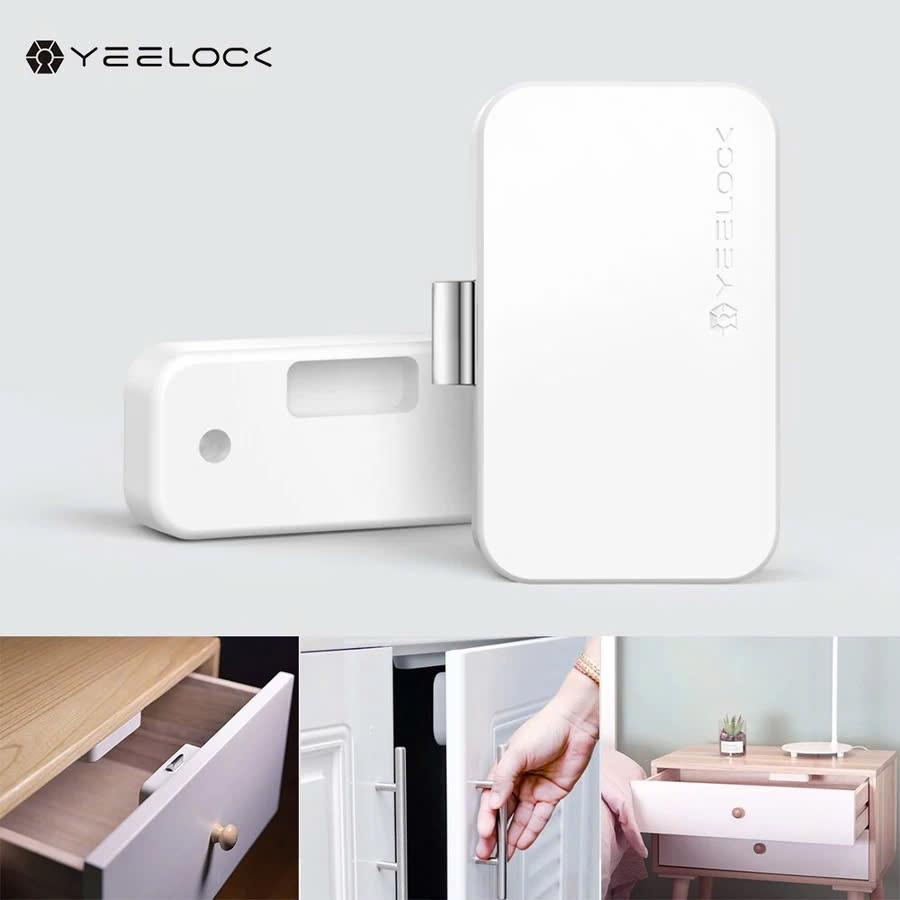 Khóa tủ thông minh Xiaomi Easy lock treasure smart drawer cabinet switch ZNGS01YSB - white