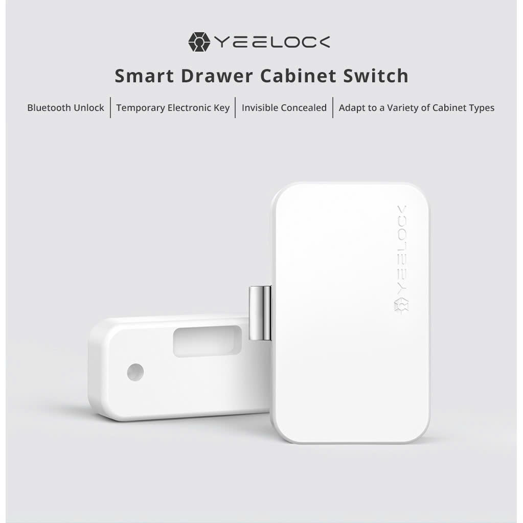 Khóa tủ thông minh Xiaomi Easy lock treasure smart drawer cabinet switch ZNGS01YSB - white - Ảnh 5