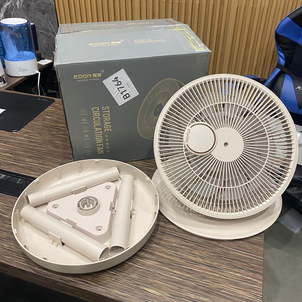 Quạt cây 10 cánh XIAOMI Edon E909C, tăng giảm chiều cao, gập gọn, xoay 120 độ, có đèn ngủ, remote - Ảnh 3