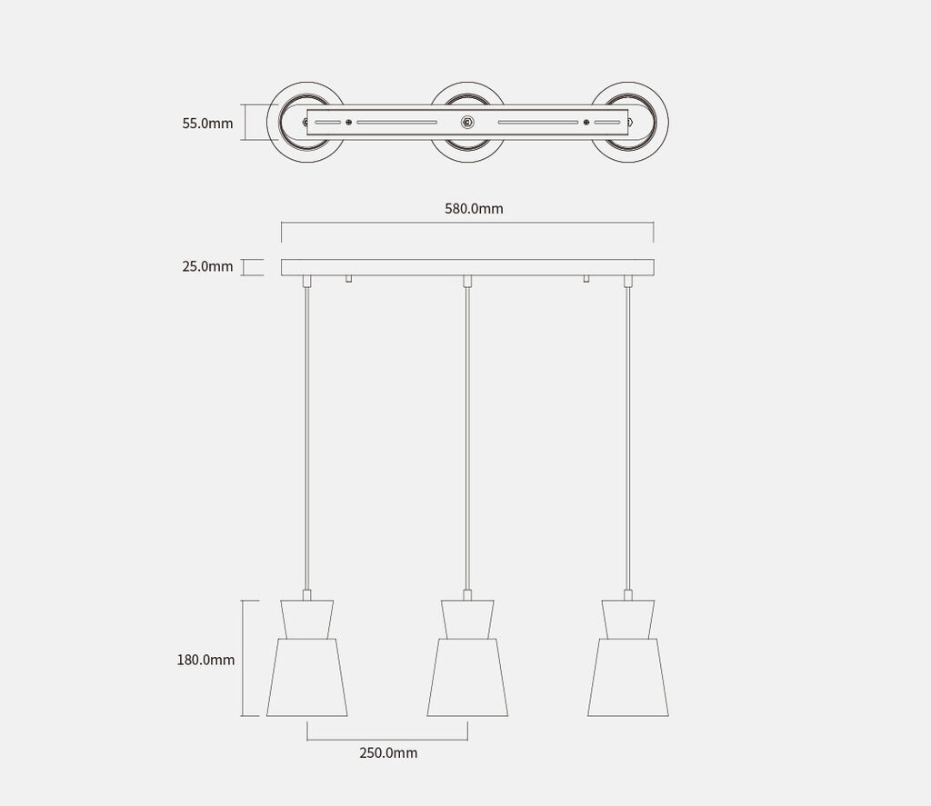 Đèn thả trần Xiaomi Yeelight YLDL05YL 3 bóng Xiaomi Yeelight Time Chandelier - Ảnh 6