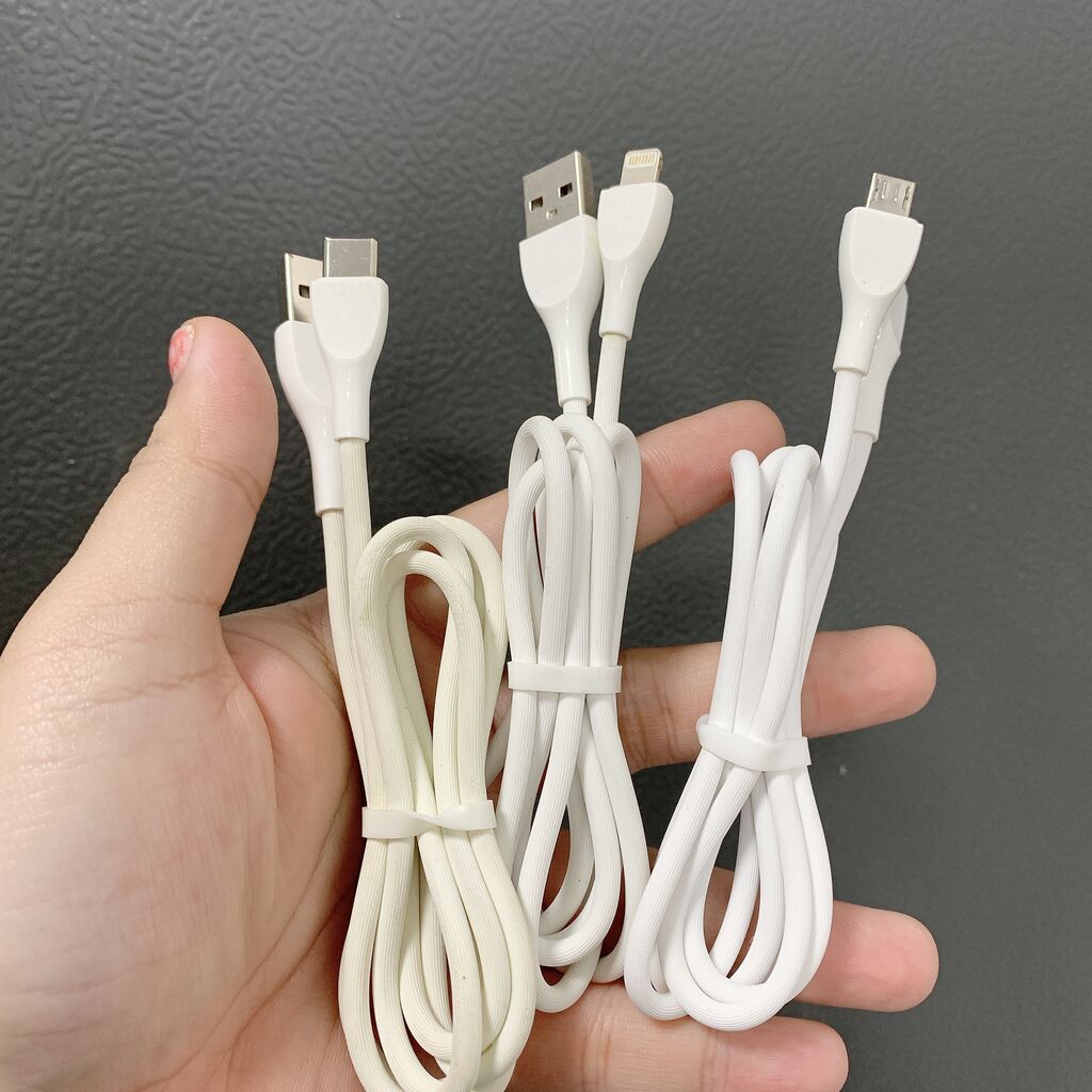 Cáp iPhone chân Lightning, Micro, Type-C, không hộp, hàng nhà máy chưa in logo - có dính bụi - Ảnh 3