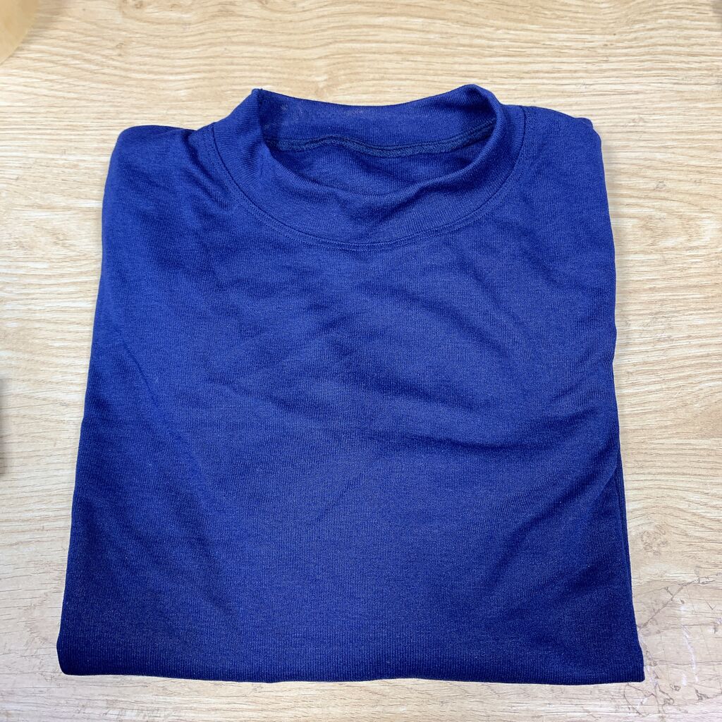 Áo thun mầu xanh freesize dài tay / cộc tay size L Châu Âu - Ảnh 2