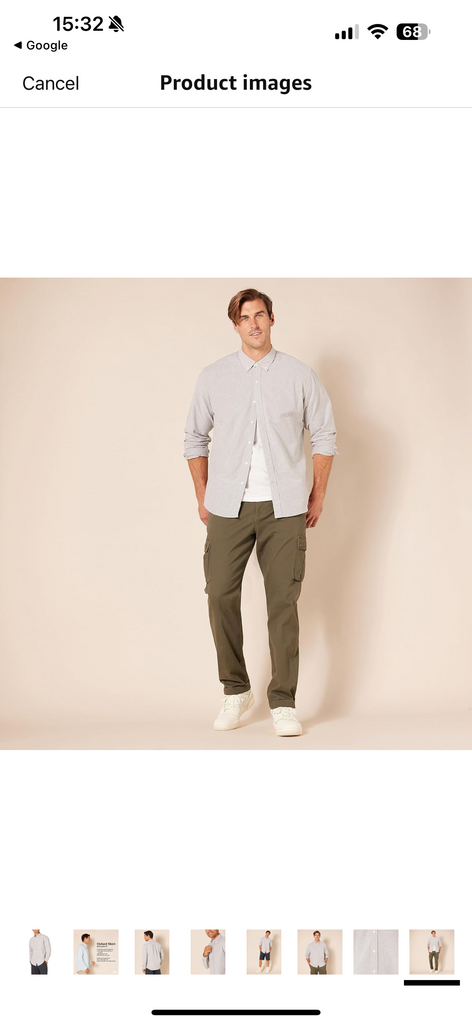 Áo sơ mi Nam Amazon Essentials màu ghi -Size L Mỹ ( XL việt nam) B07752L43G - Ảnh 7