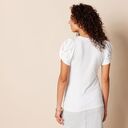 Áo thun Nữ cổ tròn tay xoắn Amazon Essentials - size M Mỹ (L Việt Nam) - Trắng B08P4TH7XQ - Ảnh 7