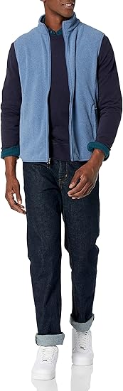 Áo Gi lê Nam lông cừu khóa kéo Amazon Essentials - size M (Mỹ) B096YRX6Z9 - Ảnh 3