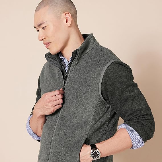 Áo Gile lông khóa kéo Amazon Essentials dành cho nam - Size XS Mỹ ( M Việt Nam )B079LRGXPP - Ảnh 5