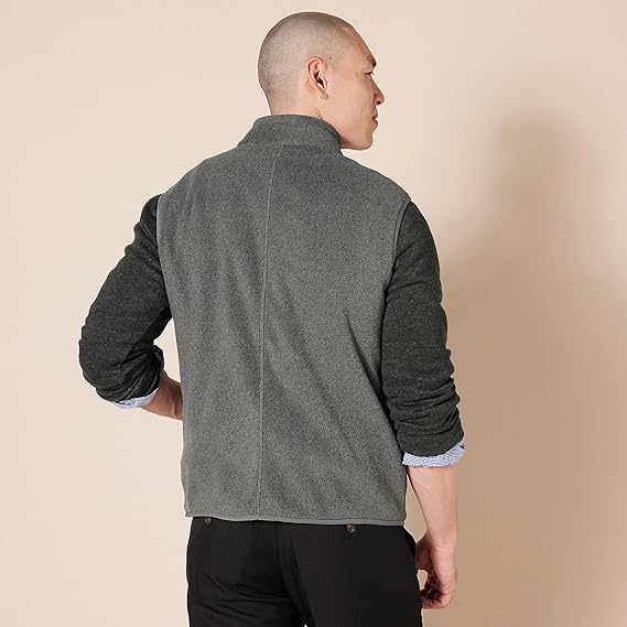 Áo Gile lông khóa kéo Amazon Essentials dành cho nam - Size XS Mỹ ( M Việt Nam )B079LRGXPP - Ảnh 3