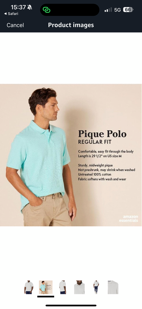Áo Polo Pique Amazon Essentials - B077626RST - Size M (Mỹ ) XL Việt Nam - Ảnh 3