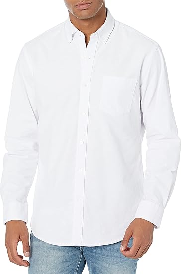 Áo sơ mi Nam Oxford dài tay Amazon Essentials - B07F22HHX8 - size S (Mỹ) - L Việt Nam - Ảnh 4