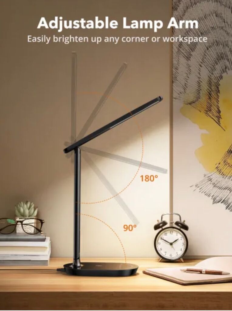 Đèn học chống cận Taotronics TT-DL064 Pro, 5 mức sáng, 4 chế độ màu ( Đen ) - Ảnh 7