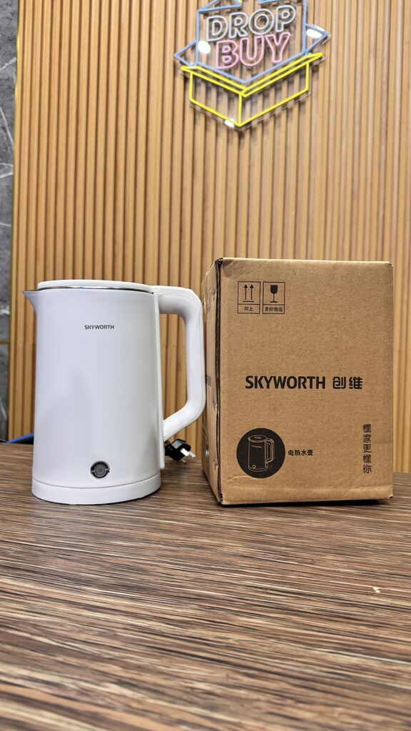 Ấm đun nước siêu tốc hãng SKYWORTH S139, dung tích 2L, ruột inox 304