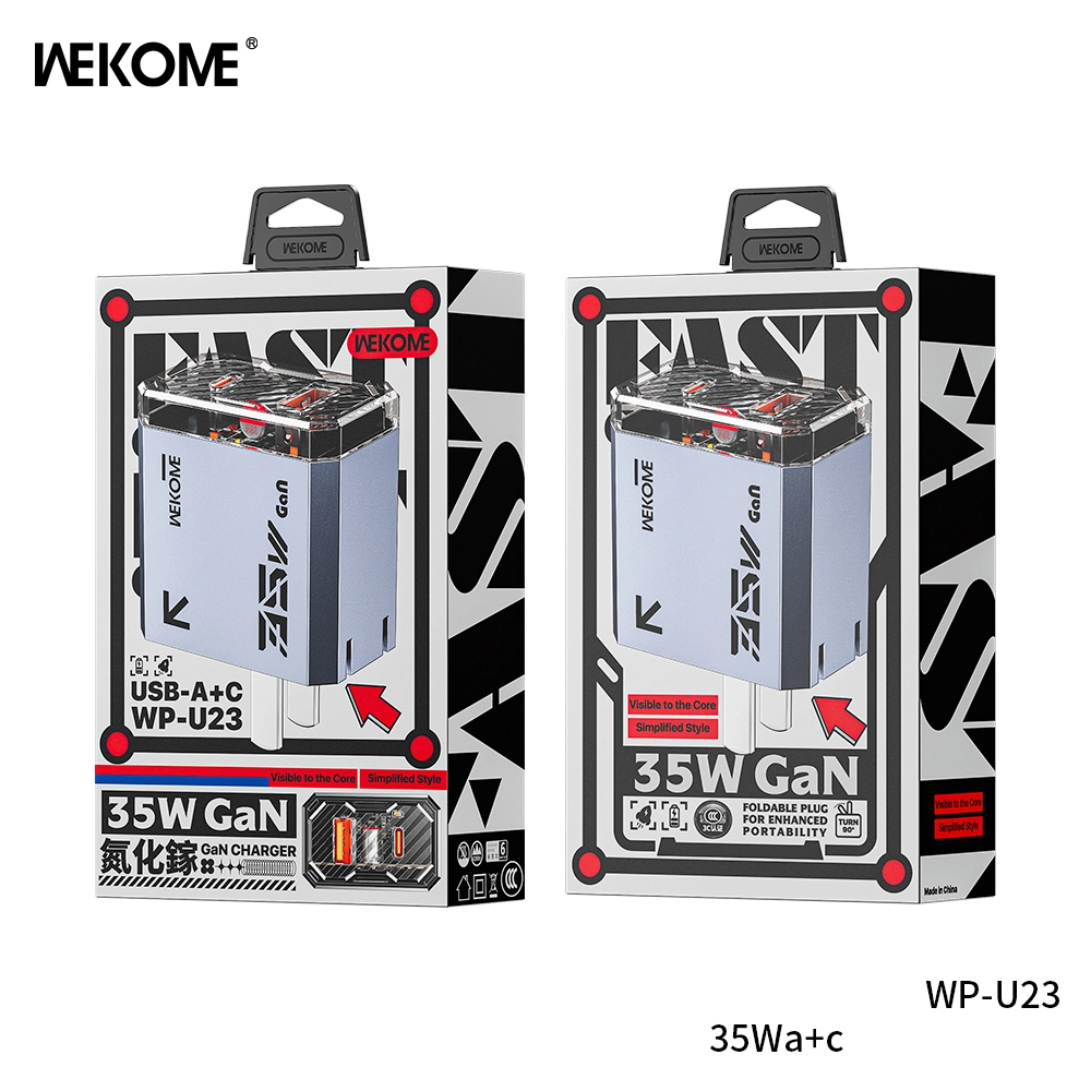Củ sạc nhanh 35W hãng WEKOME WP-U23 2 cổng sạc hỗ trợ sạc nhanh PPS, PD, GaN - Ảnh 7