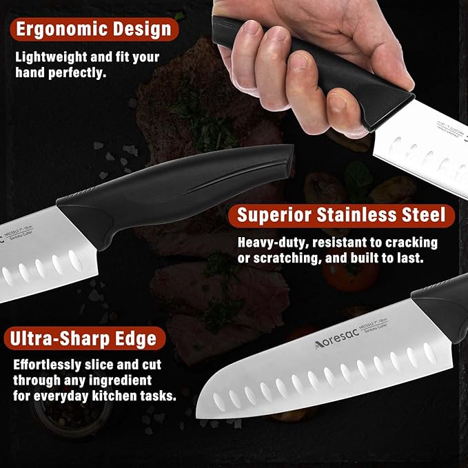 Bộ dao làm bếp 15 món hãng Aoresac ( Amazon Mỹ ) - Ảnh 5