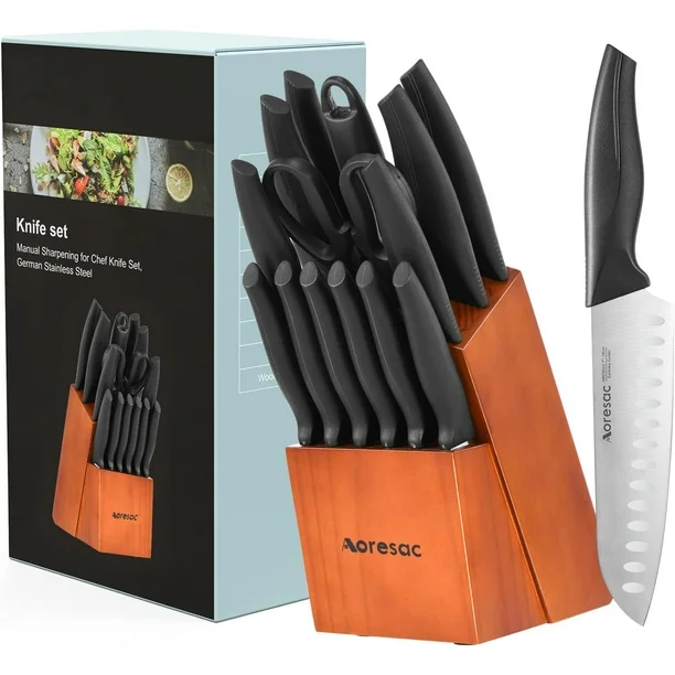 Bộ dao làm bếp 15 món hãng Aoresac ( Amazon Mỹ )