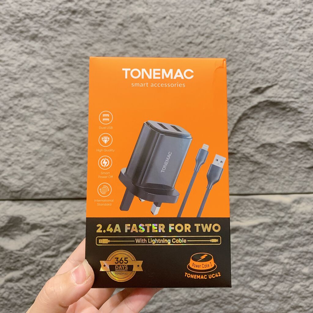 Combo củ sạc + cáp USB iphone / micro Tonemac UC22/UC42 - Ảnh 3
