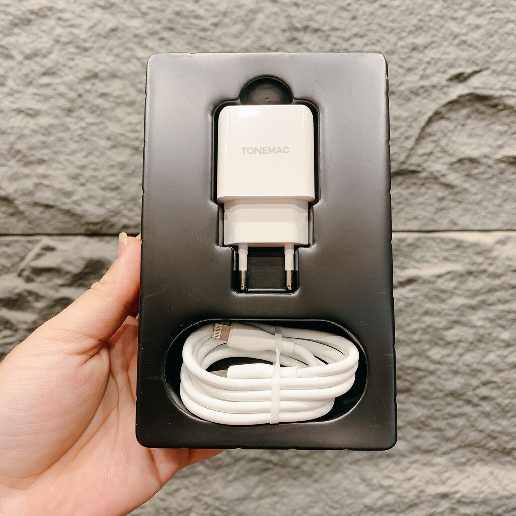 Combo củ sạc + cáp Lightning cho iPhone A to L hãng Tonemac IC41  - Ảnh 4