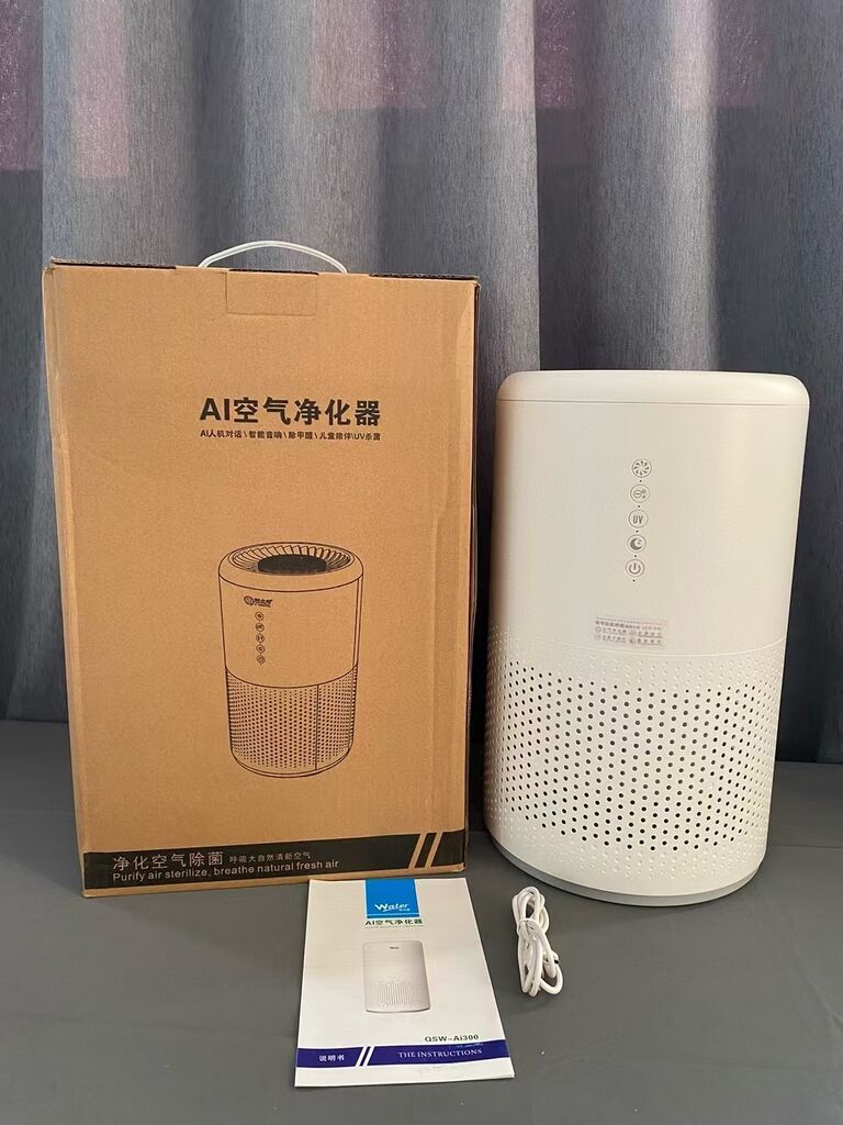 (Tặng tai TCL) Máy lọc không khí AI300 Water System, tạo ion âm, Loa Bluetooth , đèn UV diệt khuẩn - Ảnh 4