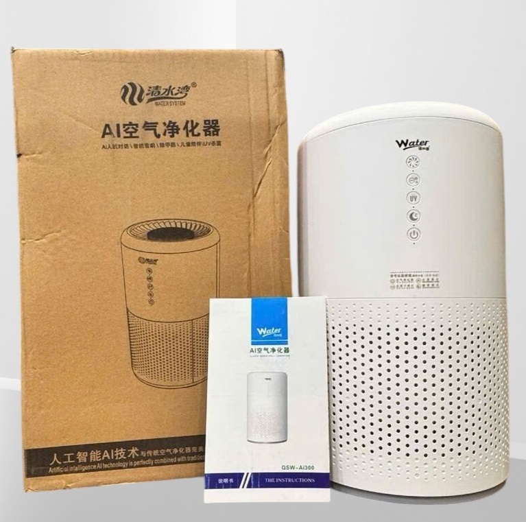 Máy lọc không khí AI300 Water System, tạo ion âm, Loa Bluetooth , đèn UV diệt khuẩn