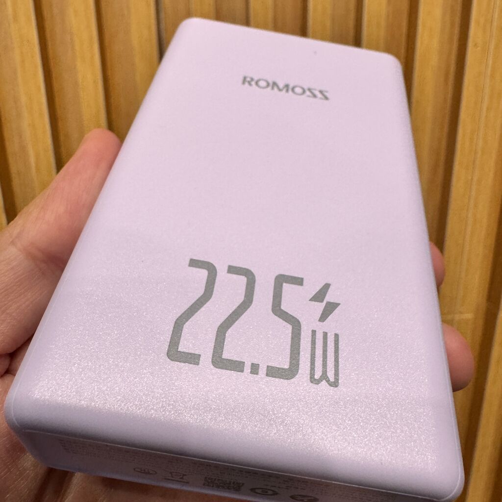 Pin Dự Phòng Romoss PLT20A 20.000mAh - Sạc Nhanh 22.5W, có cổng C & L, sạc được iPhone 16 , ko hộp - Ảnh 6