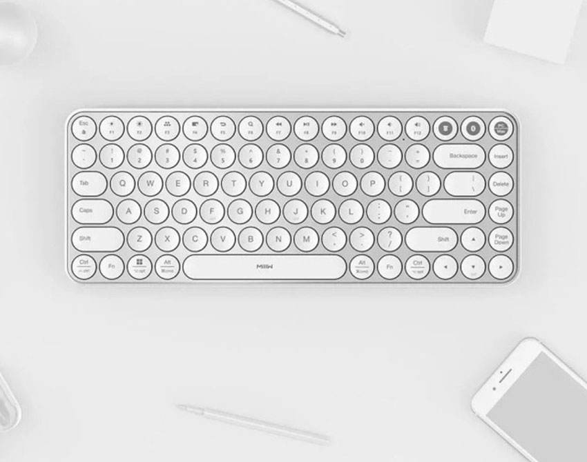 Bàn phím không dây Bluetooth hãng Xiaomi MIIIW Keyboard Air 85 MWXKT01 ( Pink ) - Ảnh 10