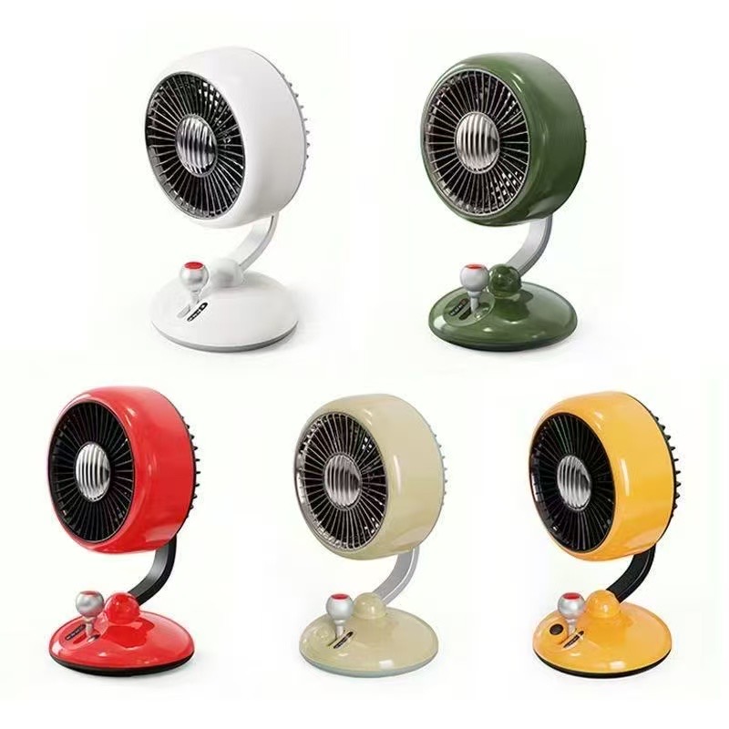 Quạt bàn D5J phong cách Retro cổ điển, tích hợp đèn, có túp năng xoay - Ảnh 5