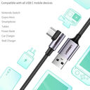 Cáp sạc nhanh 3A chữ L chân Type-C Ugreen US284, vỏ nhôm - dài 3M - Ảnh 10