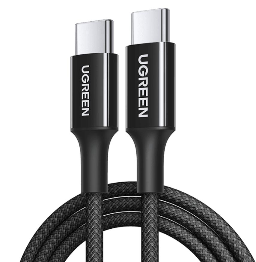 Cáp sạc nhanh USB-C 100W dài 50CM Ugreen L502 (35202) | Sạc nhanh 5A | Tốc độ truyền tải 480Mbps 