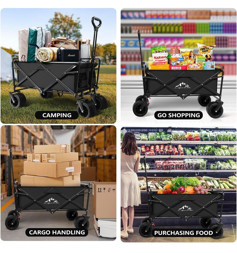 {Order giao 9/5} Xe kéo gấp gọn đa năng SAILARY ( hàng Amazon Mỹ )  - Ảnh 4