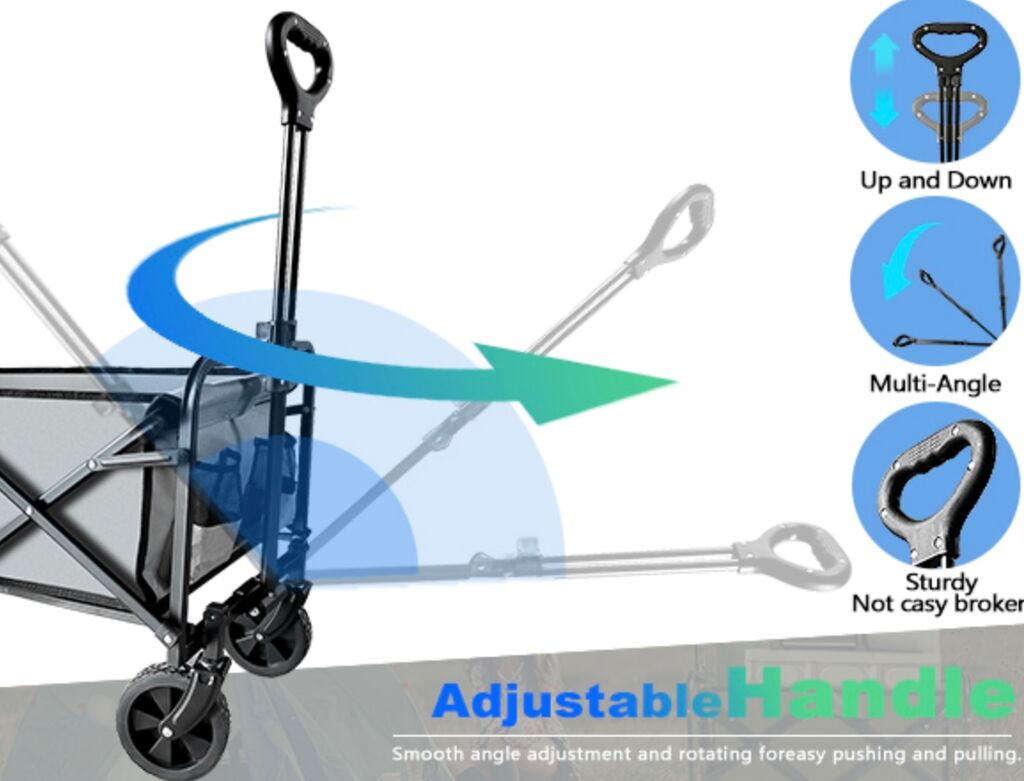 {Order giao 9/5} Xe kéo gấp gọn đa năng SAILARY ( hàng Amazon Mỹ )  - Ảnh 7