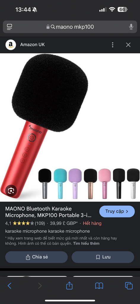 Maono MKP100 – Micro Karaoke Bluetooth không dây 3 trong 1 - Ảnh 2