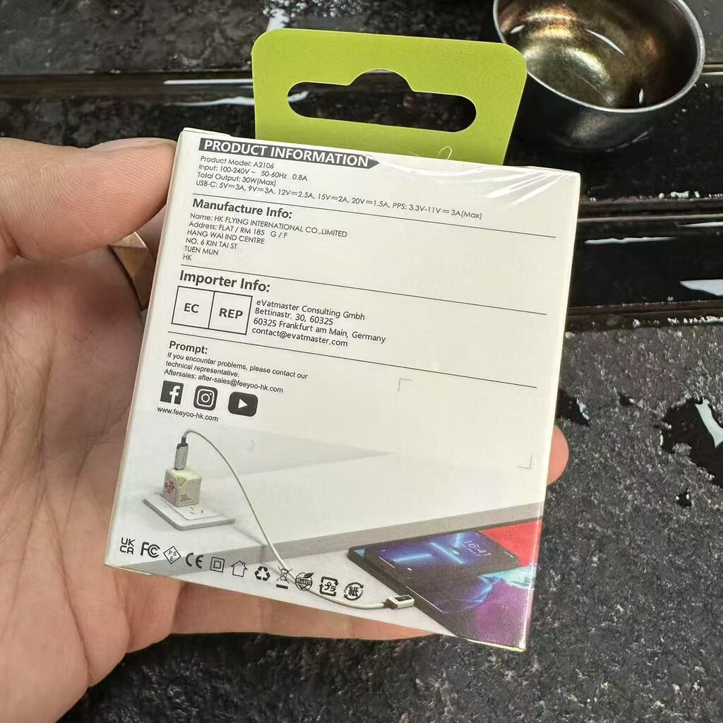Sạc nhanh 30W FEEYOO GaN PD ( hàng xuất Đức ) - Ảnh 3
