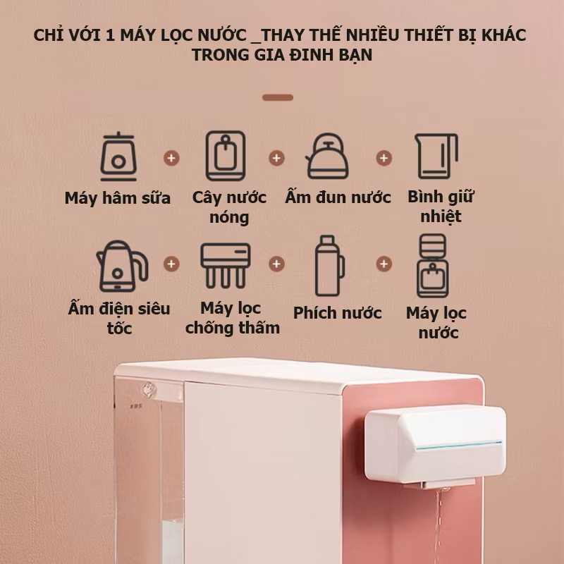 Bình thủy điện máy lọc nước để bàn Xiaomi Qcooker CS_JY100, công nghệ lọc RO - Ảnh 9